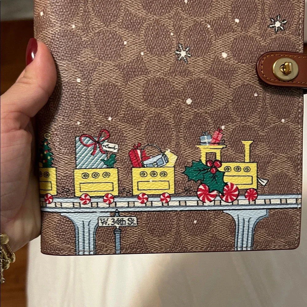 Coach Notebook in Signature Canvas with the Holiday Train motif - Picture 8 of 8